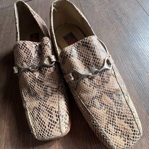 Giorgio Brutini snakeskin leather loafers men’s dress shoe